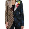 Dolce & Gabbana Multicolor Floral Patchwork Jacquard Jacket