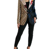 Dolce & Gabbana Multicolor Floral Patchwork Jacquard Jacket