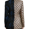 Dolce & Gabbana Multicolor Floral Patchwork Jacquard Jacket