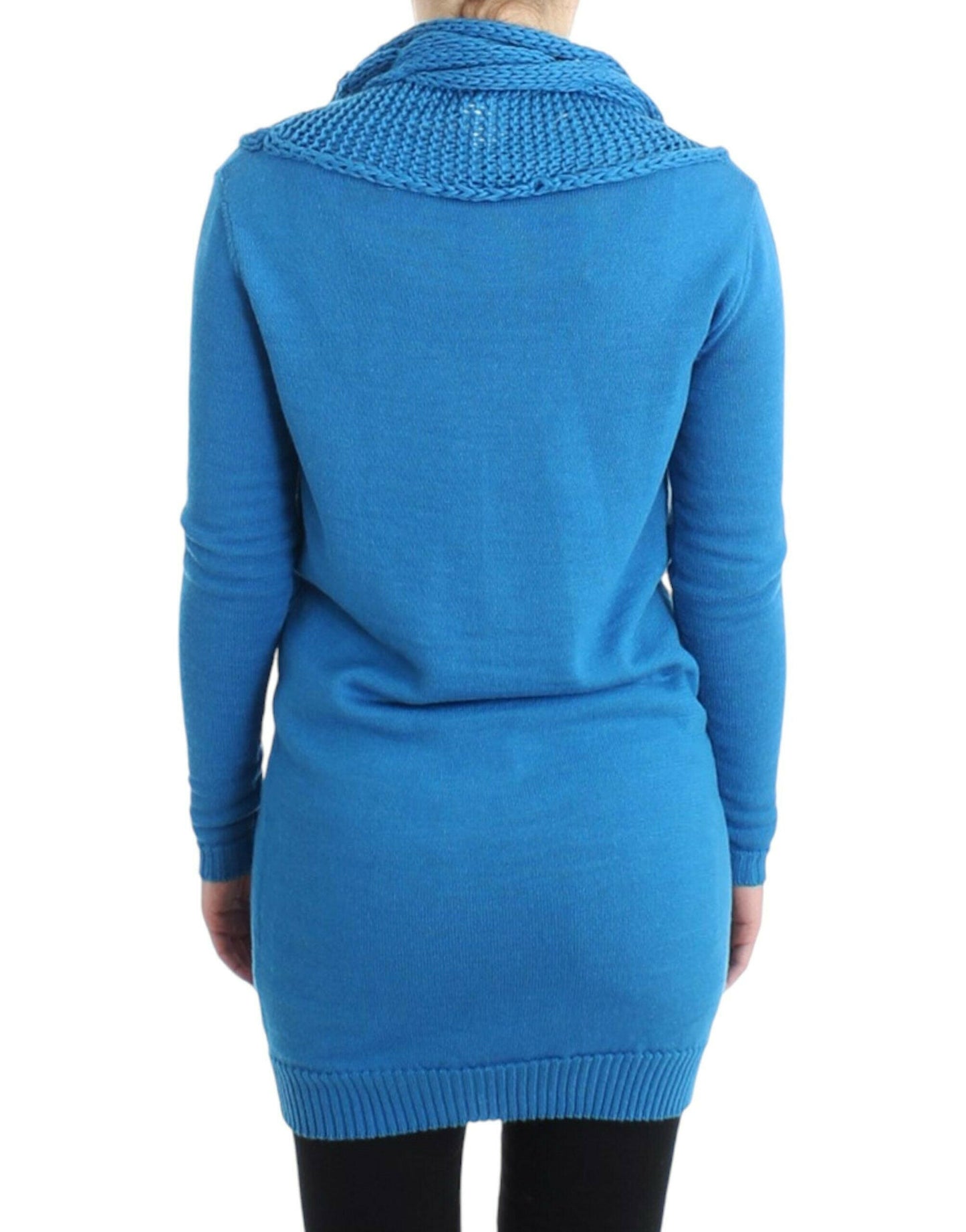 Costume National – Blauer Pullover mit Rundhalsausschnitt