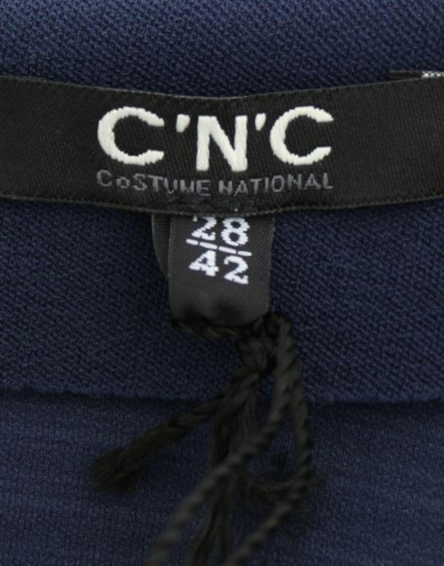 Costume National Chic Mini-jupe Bleue avec Fermeture Éclair Latérale