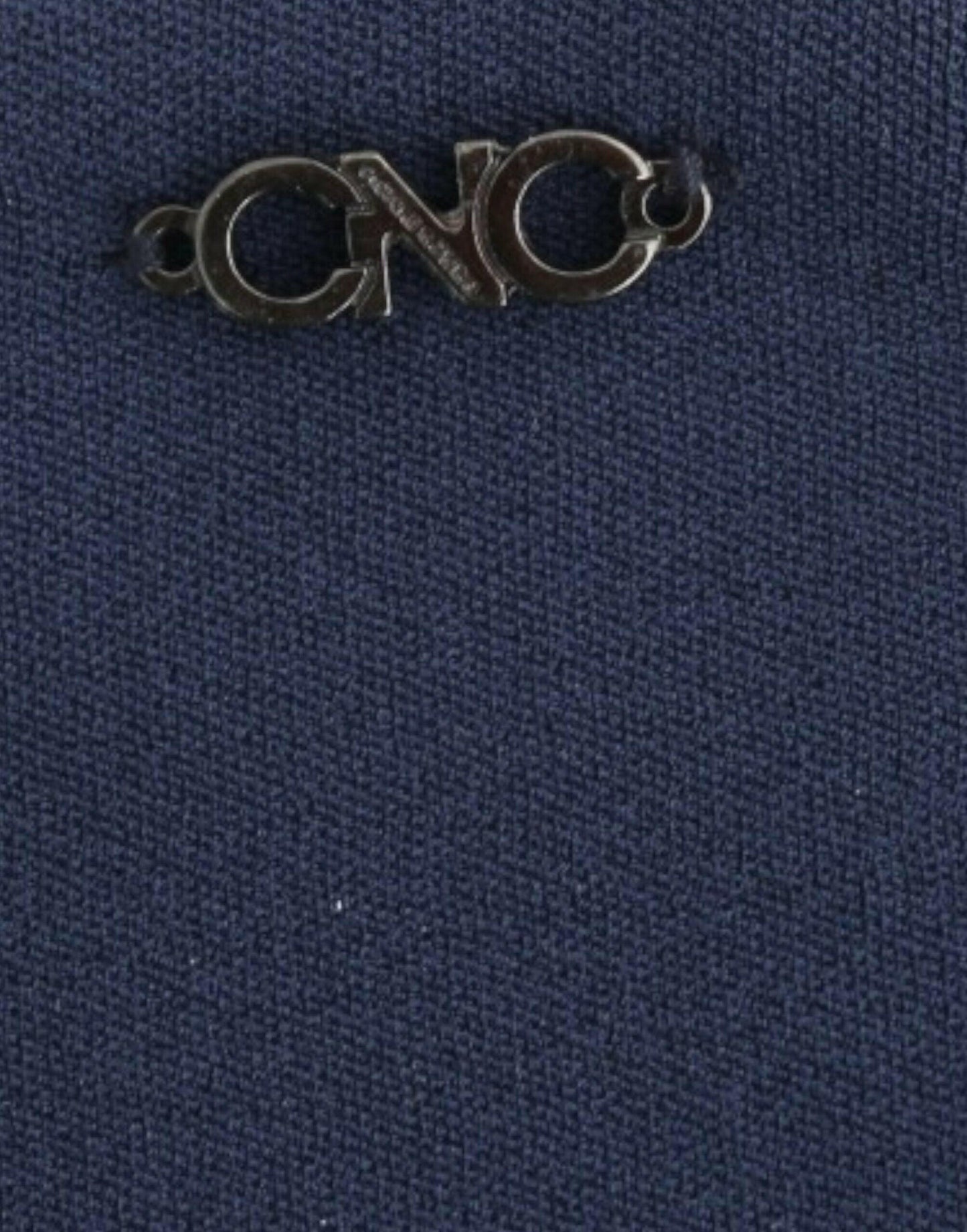 Costume National Chic Mini-jupe Bleue avec Fermeture Éclair Latérale