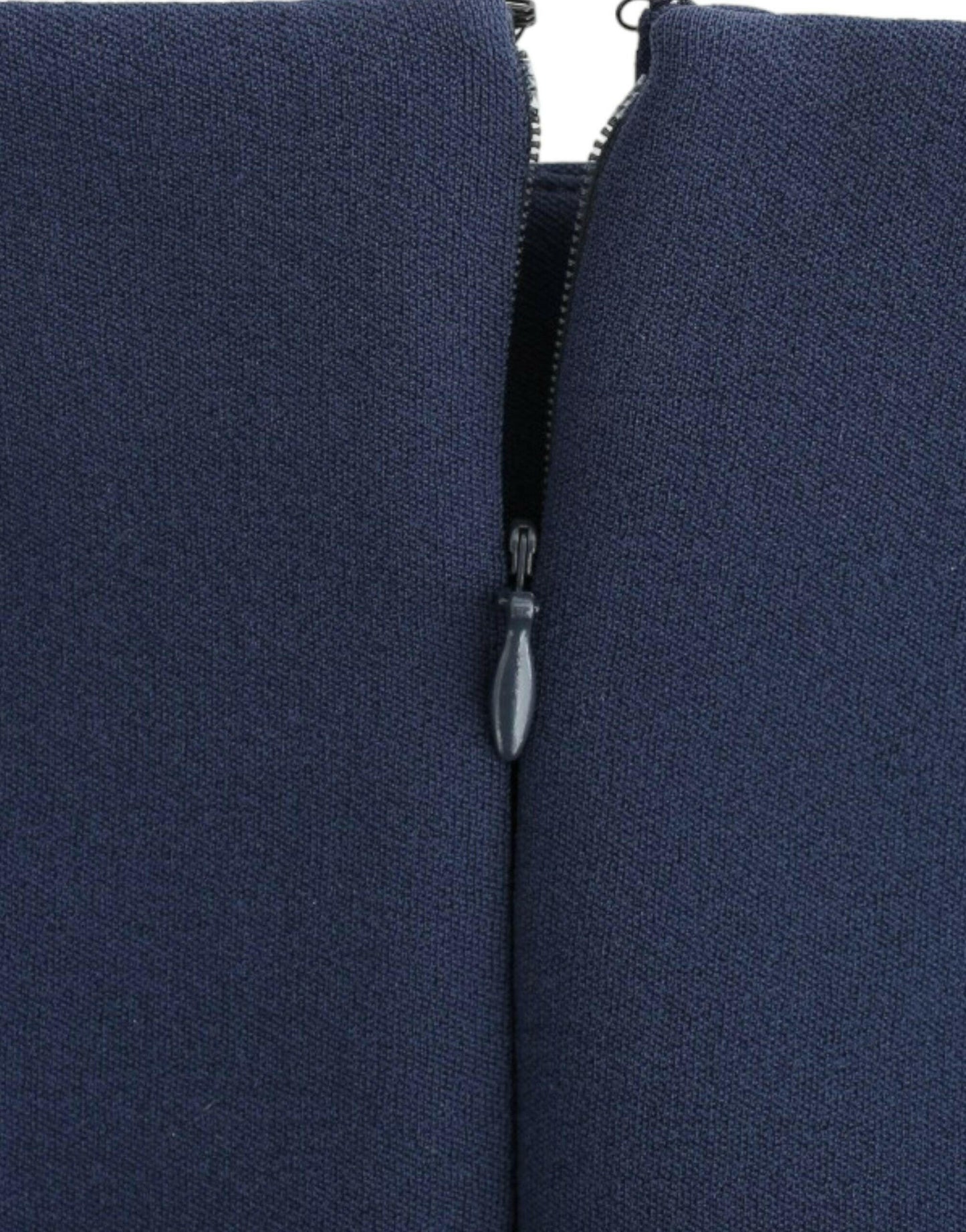 Costume National Chic Mini-jupe Bleue avec Fermeture Éclair Latérale