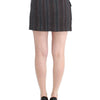 Costume National Gray wool mini skirt