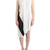 Costume National White shirt assymetric hem dress