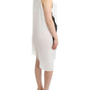 Costume National White shirt assymetric hem dress