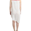 Costume National White shirt assymetric hem dress