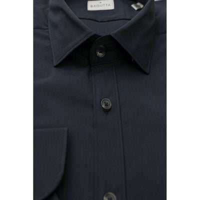 Chemise homme en coton bleu Bagutta