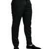 Dolce &amp; Gabbana – Schwarze Anzughose aus Wolle in Slim Fit