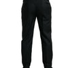 Dolce &amp; Gabbana – Schwarze Anzughose aus Wolle in Slim Fit