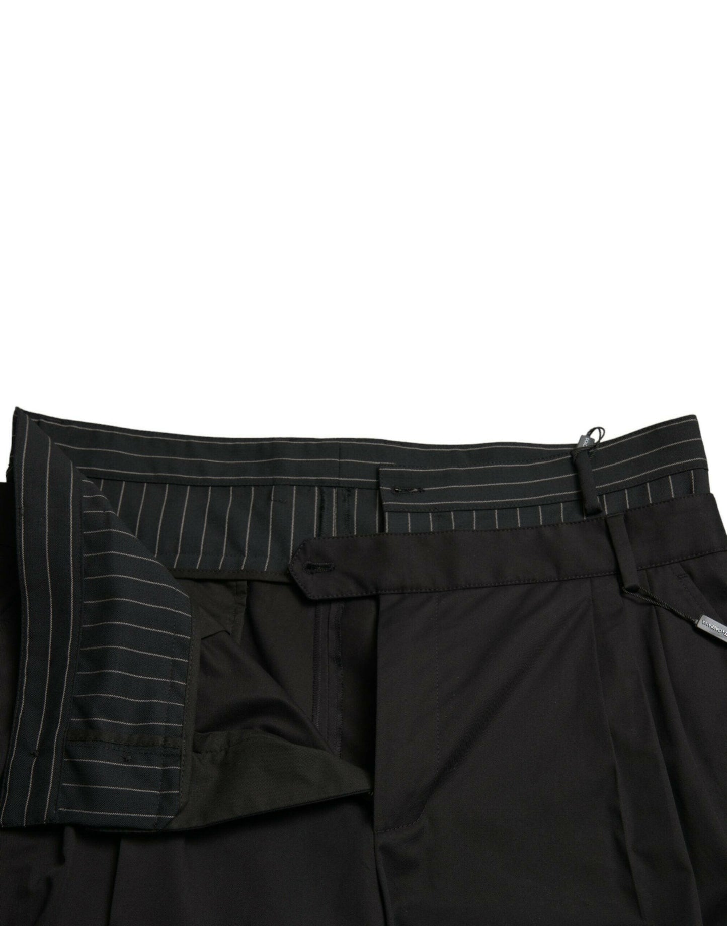 Dolce &amp; Gabbana – Schwarze Cargo-Bermudashorts aus Baumwollstretch