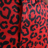 Dolce & Gabbana Red Leopard Print Cotton High Waist Mini Skirt