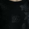 Dolce &amp; Gabbana – Schwarzer Pullover mit floraler Logo-Applikation