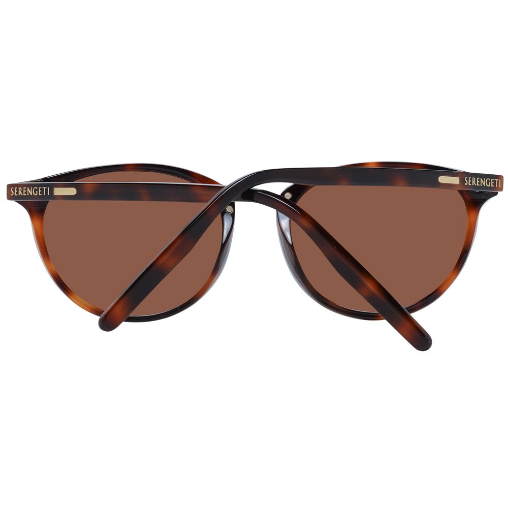 Serengeti Brown Acetate & Metal Sunglasses