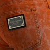 Dolce & Gabbana Multicolor Ombre Cotton Slim Fit Denim Jeans