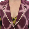 House of Holland Purple checkered blazer jacket