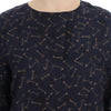 Dolce & Gabbana Blue gold key print silk blouse