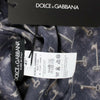 Dolce & Gabbana Blue gold key print silk blouse