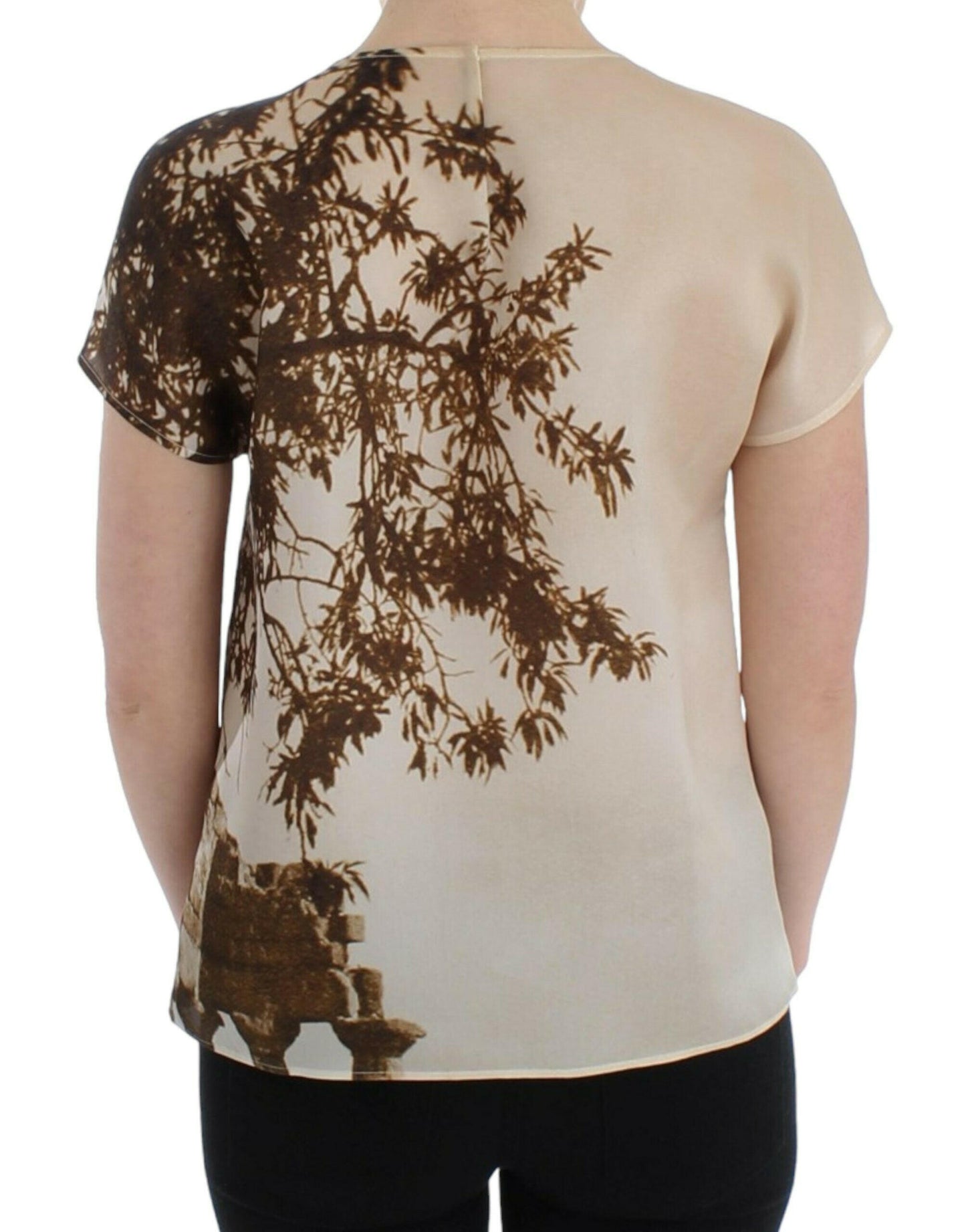 Chemisier en soie imprimé Taormina Enchanted Sicily de Dolce &amp; Gabbana