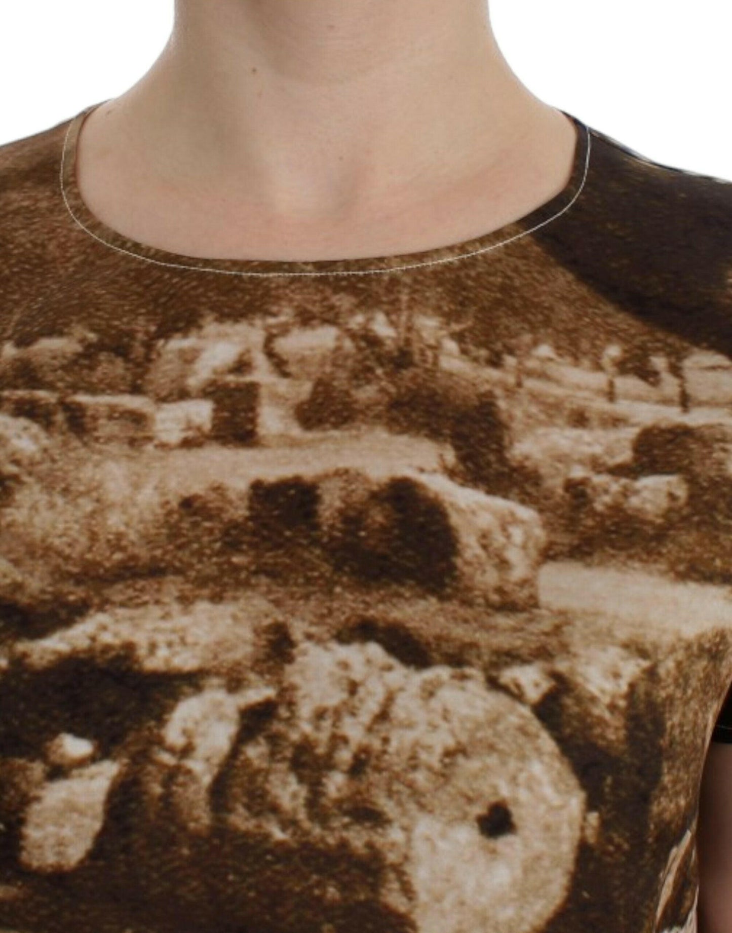 Chemisier en soie imprimé Taormina Enchanted Sicily de Dolce &amp; Gabbana