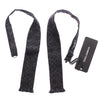Dolce & Gabbana Gray Black Wool Bow Tie
