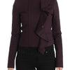 GF Ferre Purple Ruched Jacket Coat Blazer Short