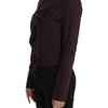 GF Ferre Purple Ruched Jacket Coat Blazer Short