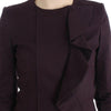 GF Ferre Purple Ruched Jacket Coat Blazer Short