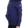 GF Ferre Blue Padded Jacket Hooded Short K-Way