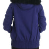 GF Ferre Blue Padded Jacket Hooded Short K-Way