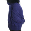 GF Ferre Blue Padded Jacket Hooded Short K-Way