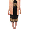 Dolce & Gabbana Pink Silk Brocade Crystal Jacket Coat