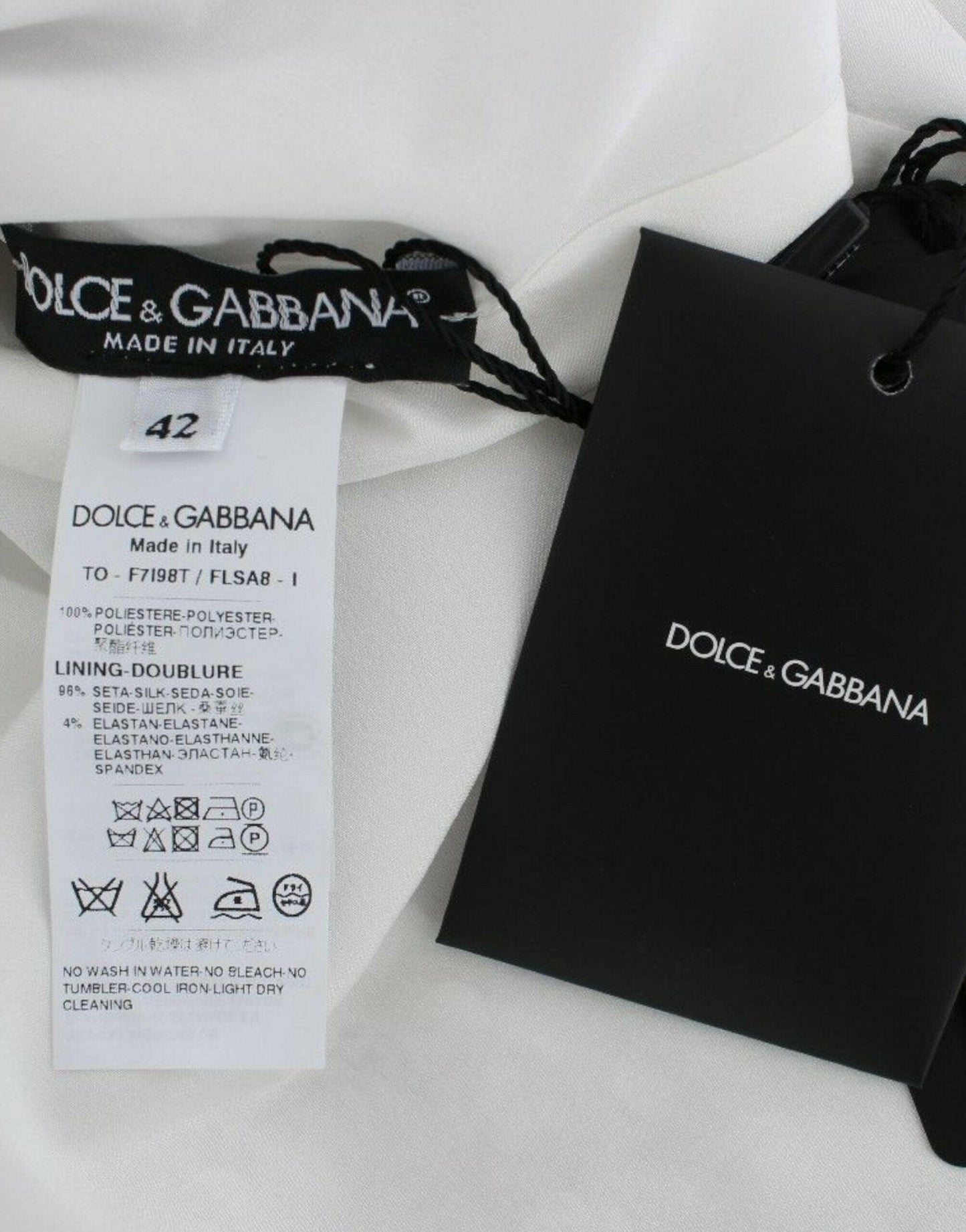 Dolce &amp; Gabbana – T-Shirt-Oberteil mit Rundhalsausschnitt und silbernen Pailletten
