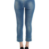 Ermanno Scervino Beachwear Blue Jeans Capri Pants Cropped