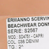 Ermanno Scervino Beachwear Blue Jeans Capri Pants Cropped