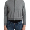 Ermanno Scervino Lingerie Gray Lace Sweater Cardigan Top