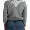 Ermanno Scervino Lingerie Gray Lace Sweater Cardigan Top