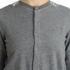 Ermanno Scervino Lingerie Gray Lace Sweater Cardigan Top