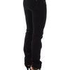 Ermanno Scervino Schwarze Slim Jeans Denim Hose Skinny Stretch