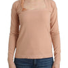 Ermanno Scervino Orange Wool Blend Striped Long Sleeve Top