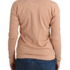 Ermanno Scervino Orange Wool Blend Striped Long Sleeve Top