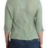 Ermanno Scervino Green Lightweight Knit Sweater Top Blouse