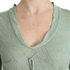 Ermanno Scervino Green Lightweight Knit Sweater Top Blouse