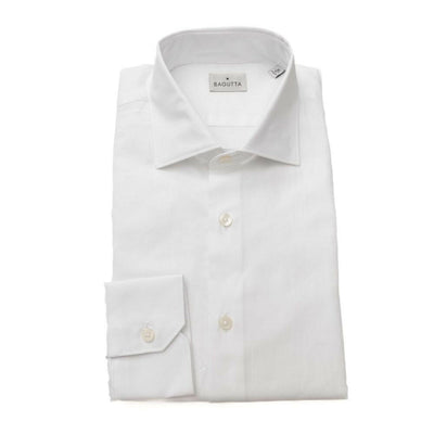 Chemise homme en coton blanc Bagutta