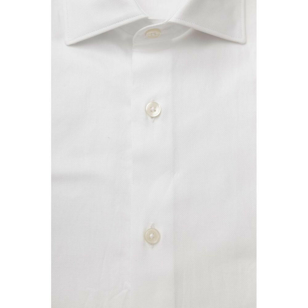 Chemise homme en coton blanc Bagutta