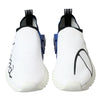 Dolce & Gabbana White Blue Sorrento Low Top Men Casual Sneakers Shoes