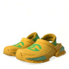 Dolce & Gabbana Yellow Green Rubber Clogs Men Slippers Men Shoes