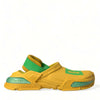 Dolce & Gabbana Yellow Green Rubber Clogs Men Slippers Men Shoes