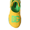 Dolce & Gabbana Yellow Green Rubber Clogs Men Slippers Men Shoes