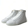 Dolce & Gabbana White Saint Tropez High Top Men Sneakers Shoes